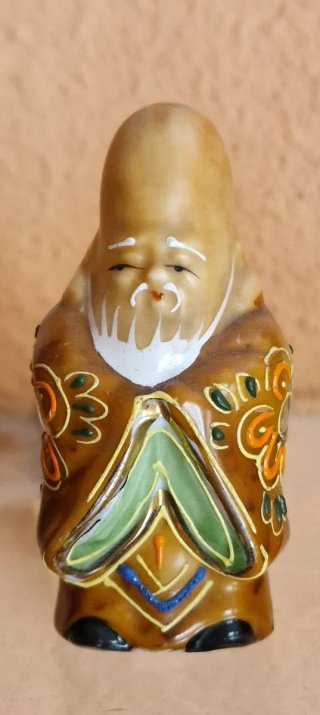 6 statuette in porcellana cinese Deità della Fortuna