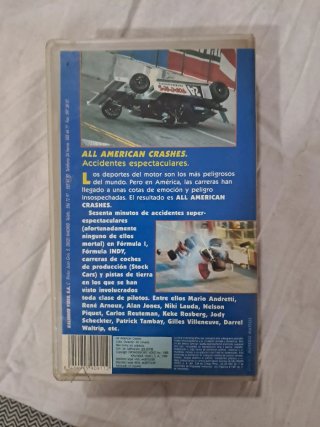 VHS Accidentes Espectaculares All American Crashes