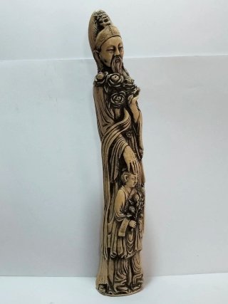 Coppia Statue Cinesi Avoriolina