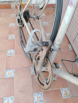 Bicicleta de carretera Zeus antigua talla grande