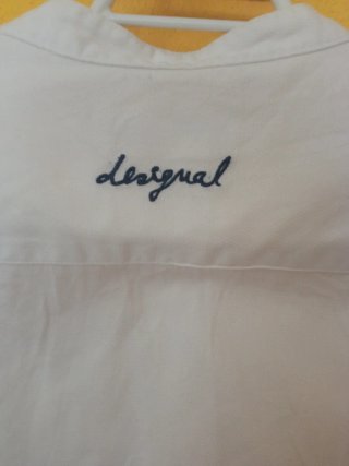 Camisa Desigual Blanca Hombre Talla L
