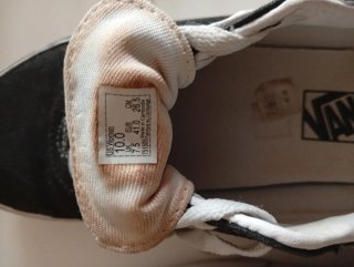 Playeros Vans Negros y Blancos