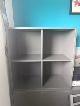Estantería modular Ikea Eket gris