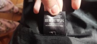 Chaqueta Biker Versace x H&M Cuero Tachuelas Talla
