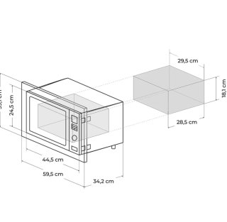 Microondas Cecotec Blanco cristal