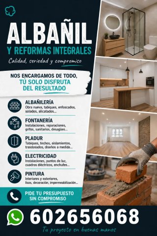 ALBAÑIL Y REFORMAS INTEGRALES