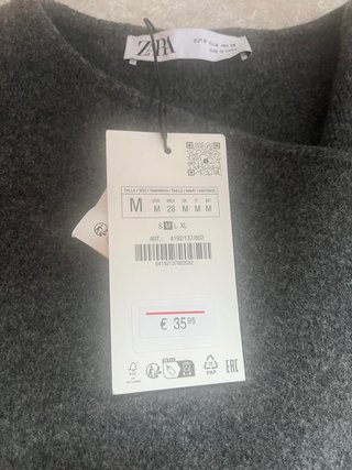 Chaqueta Zara Gris Talla M
