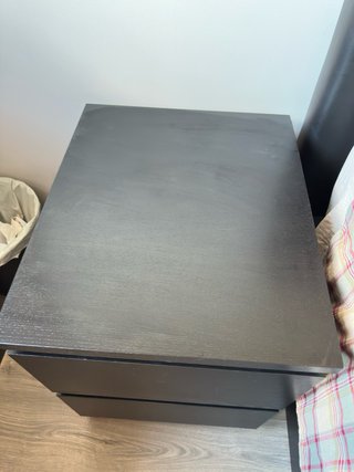 2 Mesita de noche Ikea negra