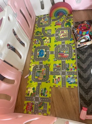 Tappeto puzzle per bambini città