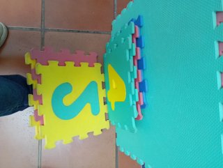 Suelo goma infantil puzzle números