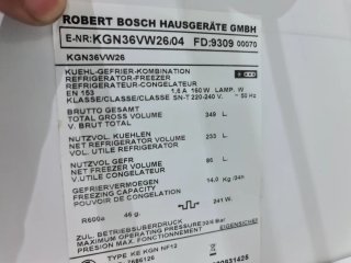 Nevera Bosch A++