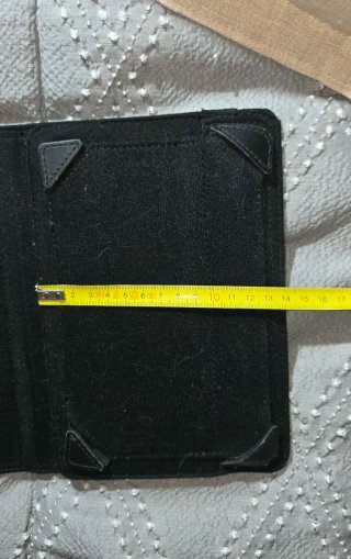 Custodia per tablet da 12 pollici nera con chiusura in gomma