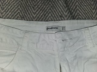 Pantalón corto Stradivarius blanco Talla XS