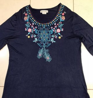 Blusa Atlas Mujer Talla L Negra