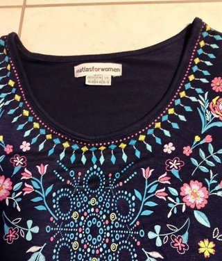 Blusa Atlas Mujer Talla L Negra