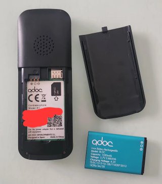 Teléfono Adoc K1 Negro