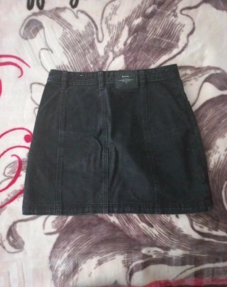 Falda mini vaquera negra