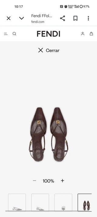 Zapatos Fendi Talla 39 Rojos