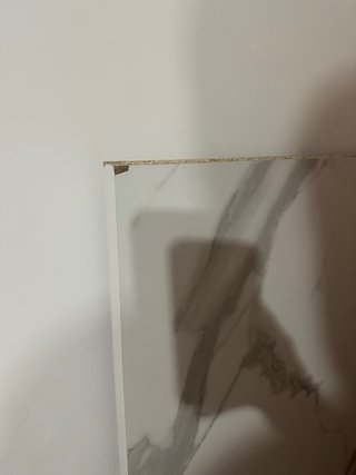 Tabla de cocina efecto mármol cortada 120cm x 63cm