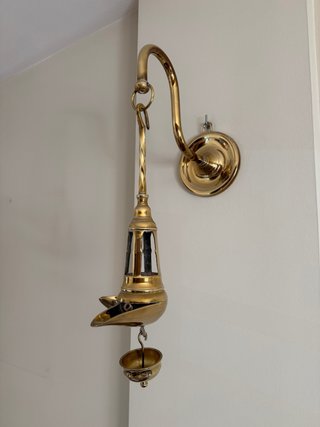 Candil antiguo bronce dorado