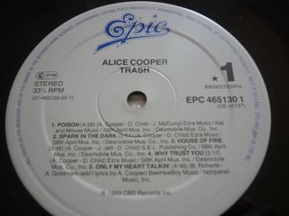 Alice Cooper - "Trash" (1989) LP ORIGINAL