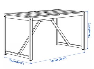 Mesa Terraza IKEA NÄMMARÖ Madera Marrón
