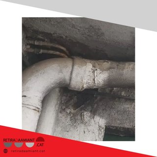 Retirada de bajantes de uralita