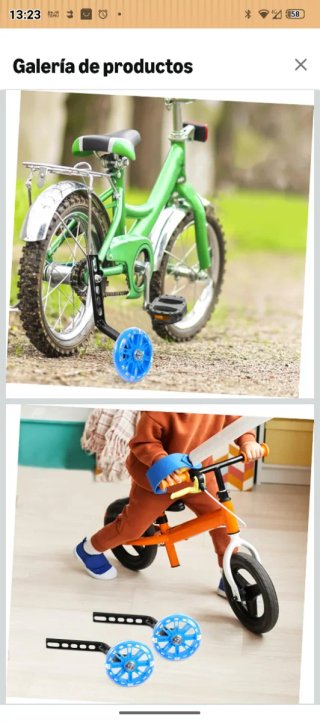 Ruedines bici azules