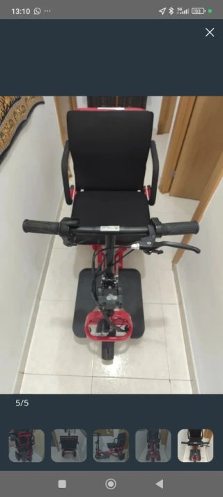Scooter Eléctrico Plegable (Como Nuevo) + 2 Cestas