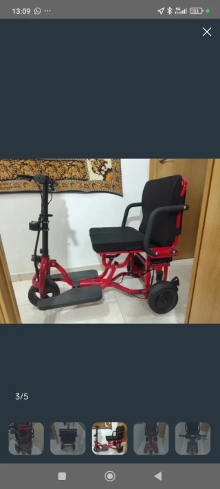 Scooter Eléctrico Plegable (Como Nuevo) + 2 Cestas