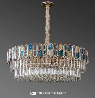 Lampadario moderno ColorCrystal a sospensione