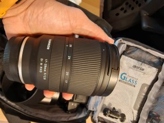 Cámara Sony a7III con objetivo Samyang 35mm