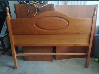 Cabecero de cama de madera 135cm