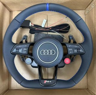 Volante Audi RS4 Cuero Perforado Azul