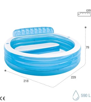 Piscina Hinchable Familiar Azul