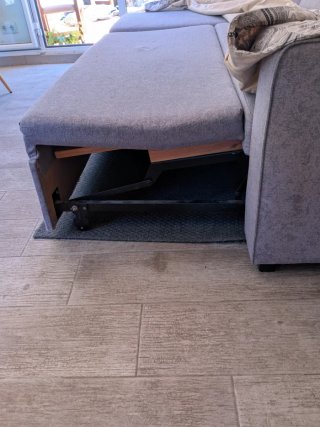 Sofá chaise longue convertible en cama