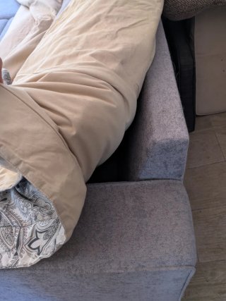 Sofá chaise longue convertible en cama