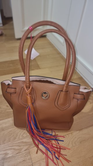 Bolso Lola Casademunt Marrón Multicolor Nuevo