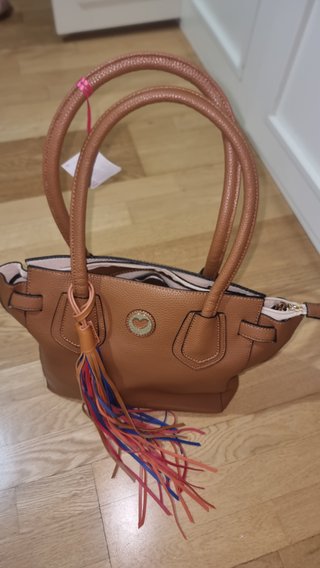 Bolso Lola Casademunt Marrón Multicolor Nuevo