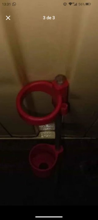 Portacanne da pesca rosso lungo 50cm