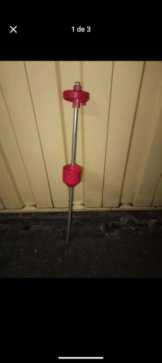 Portacanne da pesca rosso lungo 50cm