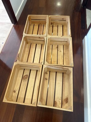 Lote 6 cajas madera Refruiting / Ametller Origen