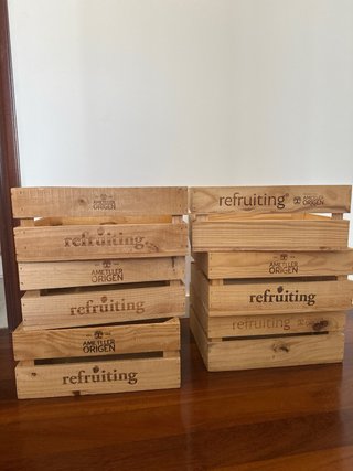 Lote 6 cajas madera Refruiting / Ametller Origen