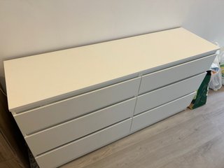 Cómoda blanca 6 cajones Ikea