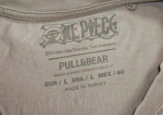 Camiseta Pull&Bear One Piece Talla L