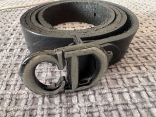 Cintura Dior CD Argento e Nero