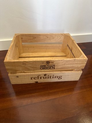 Caja de madera Refruiting