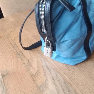 Borsa Prada Nylon Azzurra Trapuntata