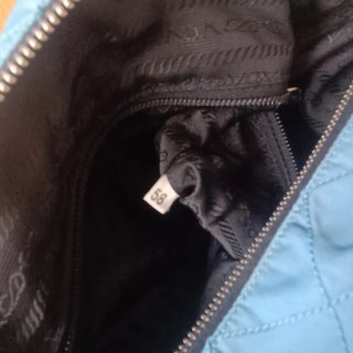 Borsa Prada Nylon Azzurra Trapuntata