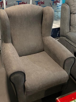 SOFA INDIVUAL GRIS TELA COMODO Y NUEVO